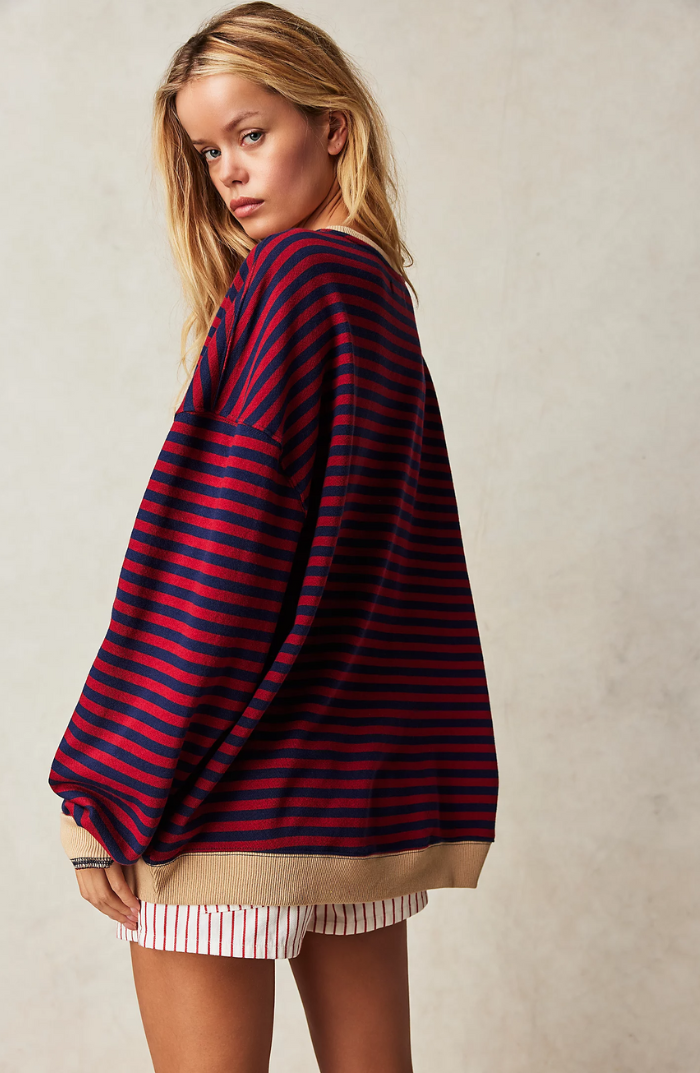 Freya & Mia ™ | Gestreepte Oversized Pullover