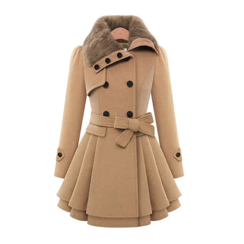 Liv | Sjieke Trenchcoat Met Veganistische Wol